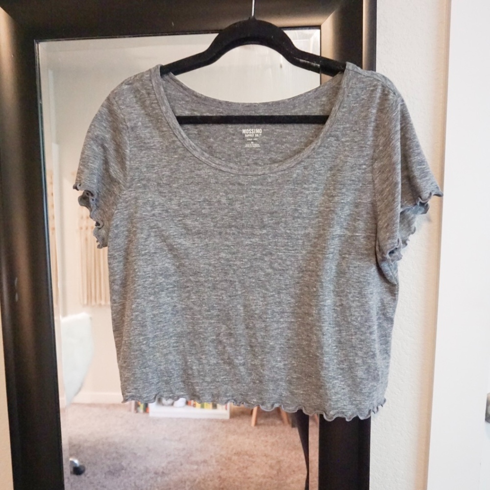 Grey Crop Top